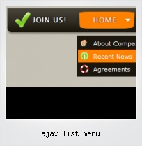 Ajax List Menu