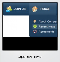 Aqua Web Menu