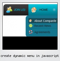 Create Dynamic Menu In Javascript