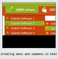 Creating Menu And Submenu In Html
