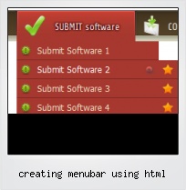 Creating Menubar Using Html