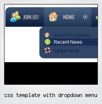 Css Template With Dropdown Menu