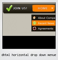 Dhtml Horizontal Drop Down Menue