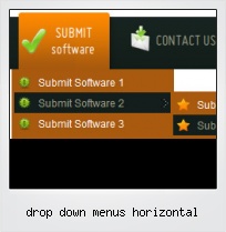 Drop Down Menus Horizontal