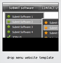 Drop Menu Website Template