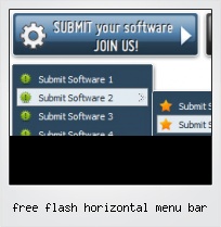 Free Flash Horizontal Menu Bar
