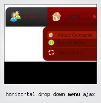 Horizontal Drop Down Menu Ajax