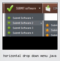 Horizontal Drop Down Menu Java