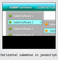 Horizontal Submenus In Javascript