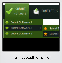 Html Cascading Menus