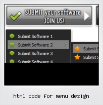 Html Code For Menu Design