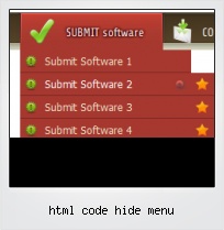 Html Code Hide Menu