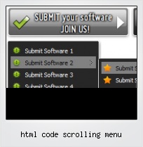 Html Code Scrolling Menu
