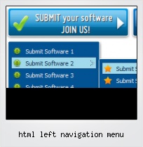 Html Left Navigation Menu