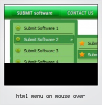 Html Menu On Mouse Over