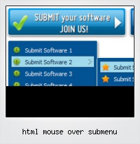 Html Mouse Over Submenu