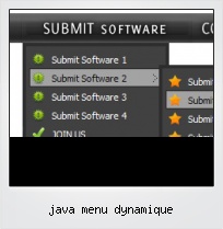Java Menu Dynamique