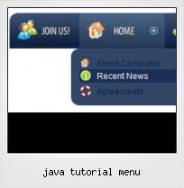 Java Tutorial Menu