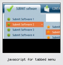 Javascript For Tabbed Menu
