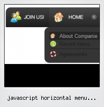 Javascript Horizontal Menu Template