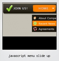 Javascript Menu Slide Up