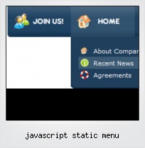 Javascript Static Menu