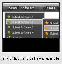 Javascript Vertical Menu Examples