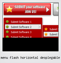 Menu Flash Horizontal Desplegable