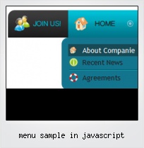 Menu Sample In Javascript