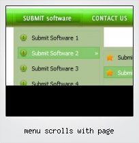 Menu Scrolls With Page