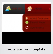 Mouse Over Menu Template