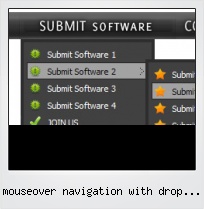 Mouseover Navigation With Drop Down Menu