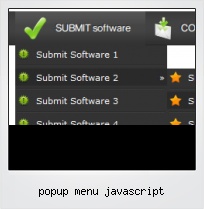 Popup Menu Javascript