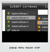 Popup Menu Mouse Over