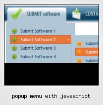 Popup Menu With Javascript