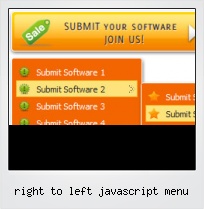 Right To Left Javascript Menu