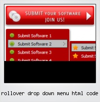 Rollover Drop Down Menu Html Code