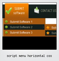 Script Menu Horizontal Css