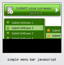Simple Menu Bar Javascript