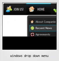 Windows Drop Down Menu
