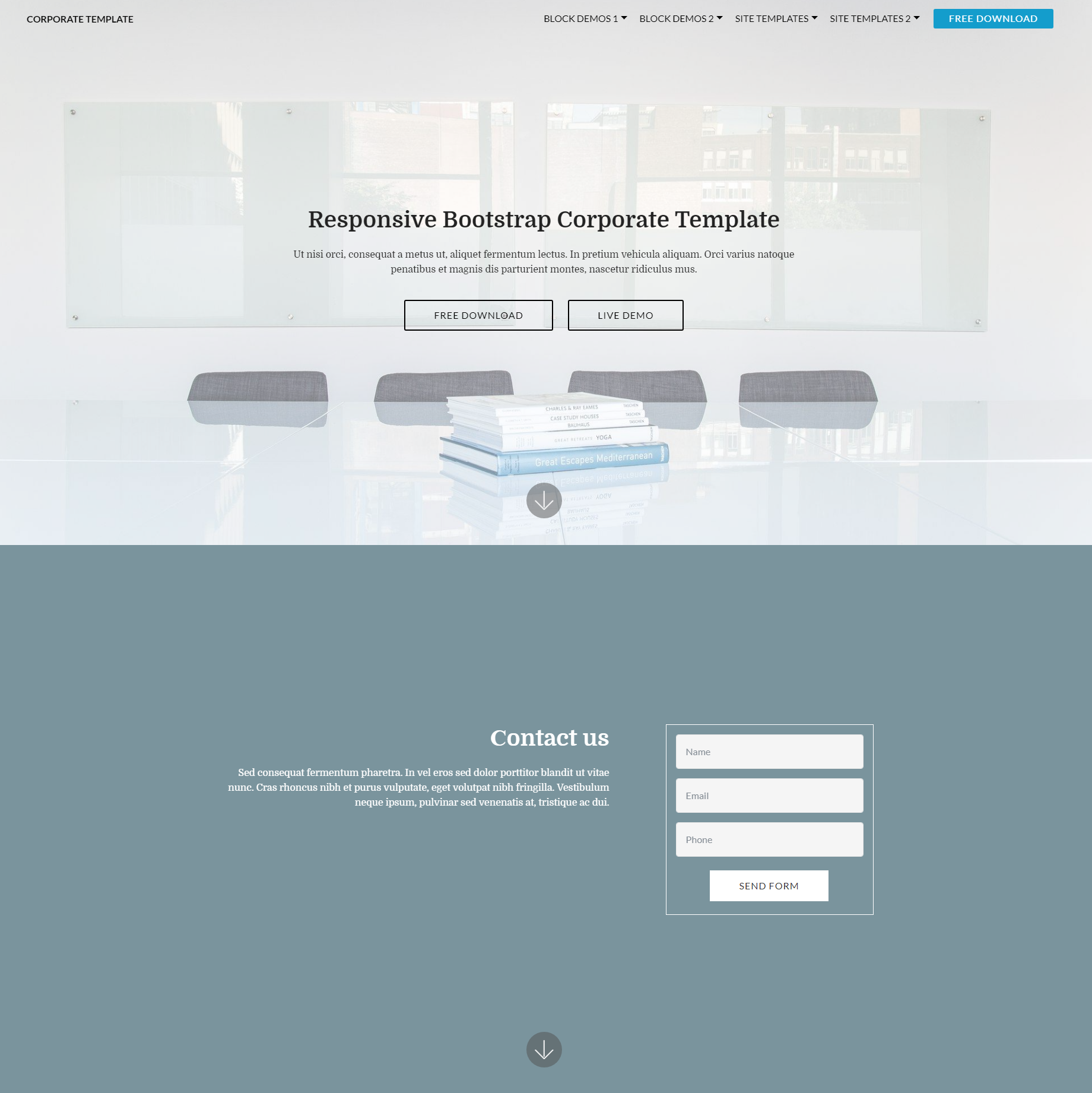 HTML5 Bootstrap Corporate Themes