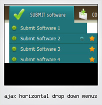 Ajax Horizontal Drop Down Menus