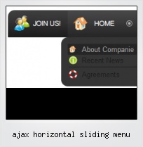 Ajax Horizontal Sliding Menu