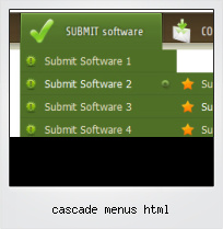 Cascade Menus Html