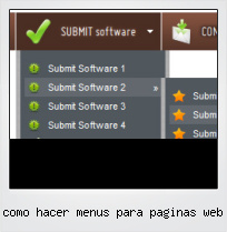 Como Hacer Menus Para Paginas Web