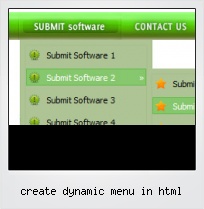 Create Dynamic Menu In Html