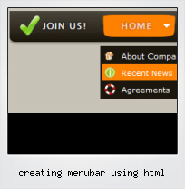 Creating Menubar Using Html
