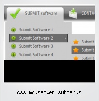Css Mouseover Submenus