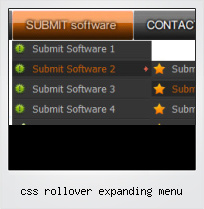 Css Rollover Expanding Menu