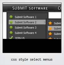 Css Style Select Menus